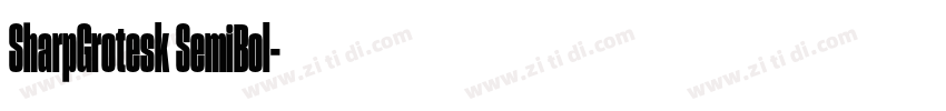 SharpGrotesk SemiBol字体转换